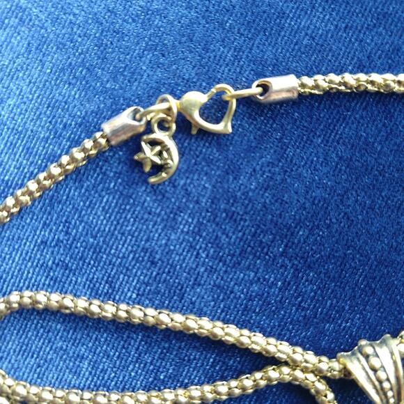 Natural Orange Agate Slice and Gold Feather Necklace strength courage protection - Picture 6 of 10